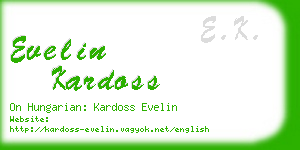 evelin kardoss business card